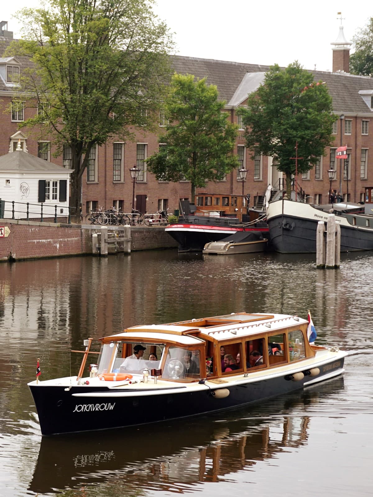 Early morning canal cruise in Amsterdam